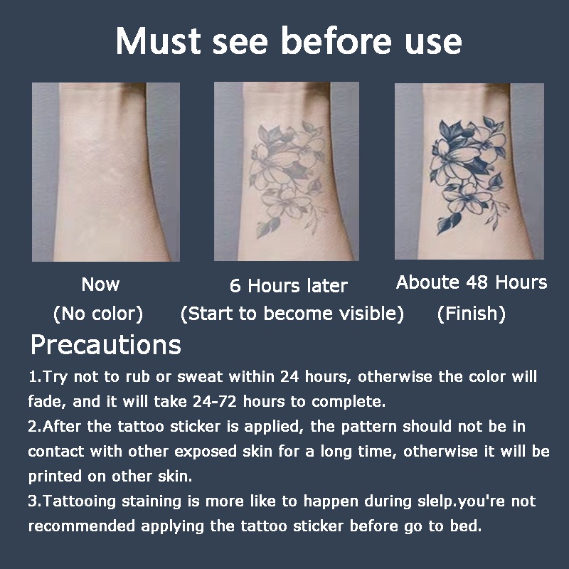 【COCO Magic tattoo】สติกเกอร์รอยสักชั่วคราว กึ่งถาวร กันน้ํา ติดทนนาน 15 วัน 18 ซม.*11 ซม.