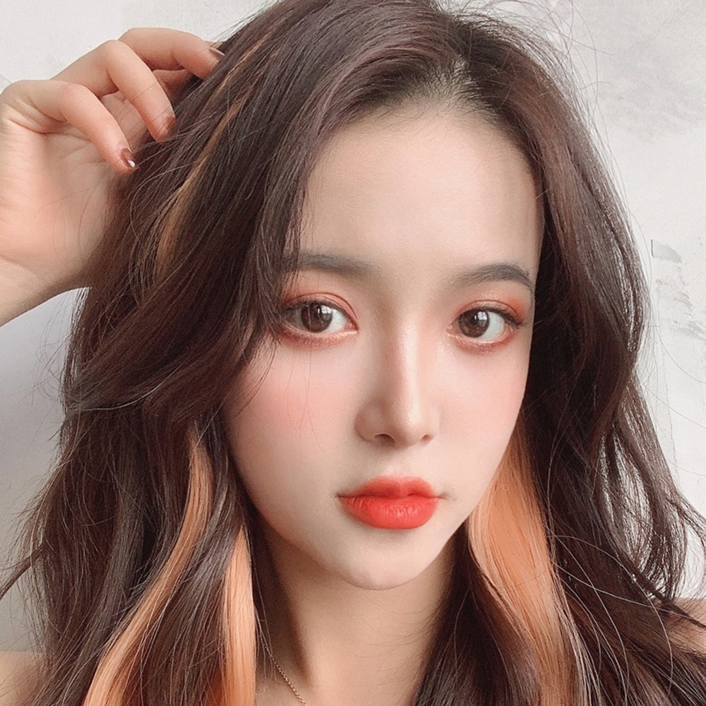 【Cod Tangding】วิกผมย้อมผมหยิก 8 สีสําหรับผู้หญิง