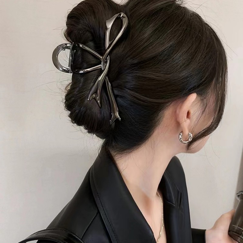 【Magpie】กิ๊บติดผม รูปโบว์ ขนาดใหญ่ เรียบง่าย ระดับไฮเอนด์ แฟชั่นฤดูร้อน สําหรับผู้หญิง