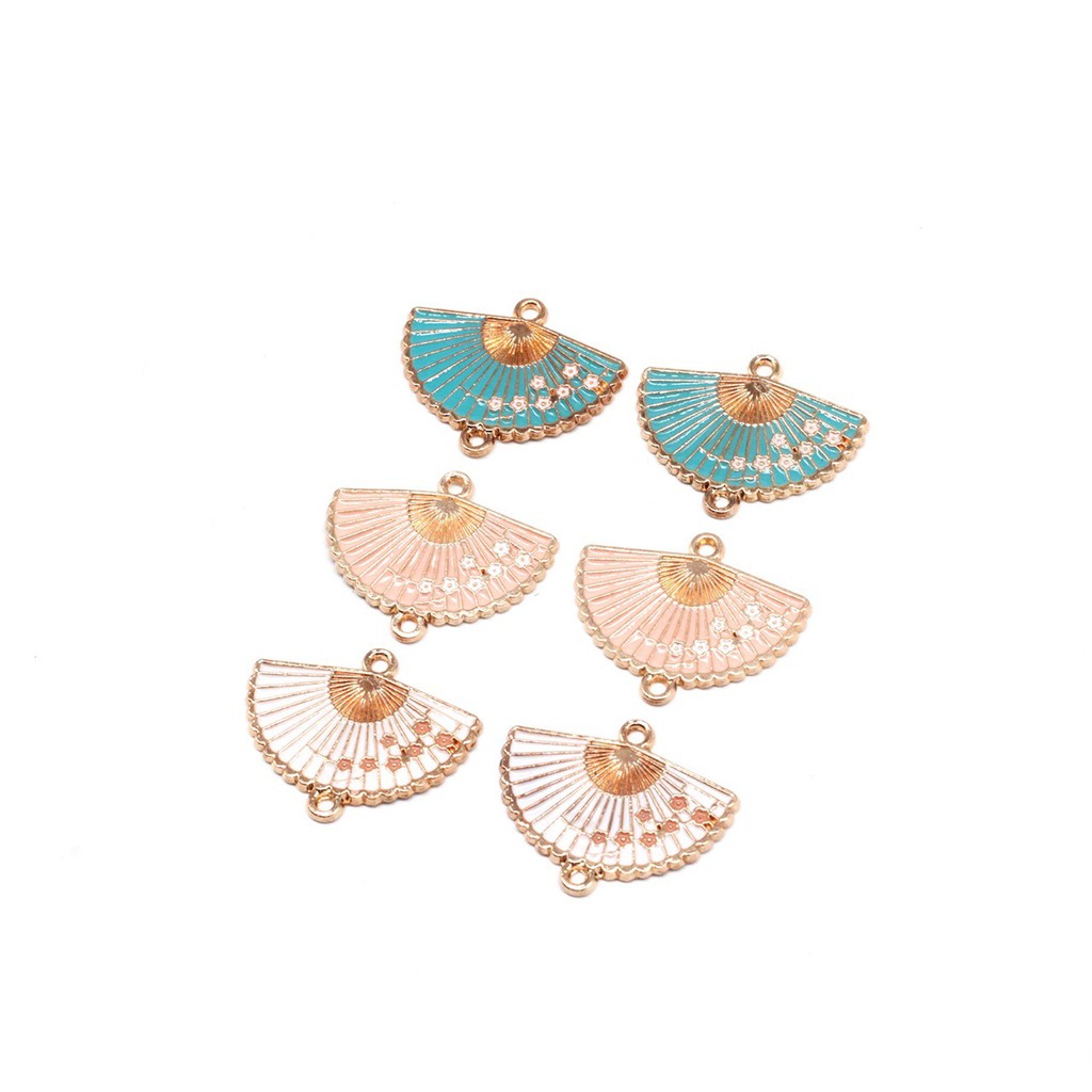 【พร้อมส่ง! ! ! 】จี้รูปพัด ขนาดเล็ก แฮนด์เมด diy สําหรับทําเครื่องประดับ สร้อยข้อมือ ต่างหู