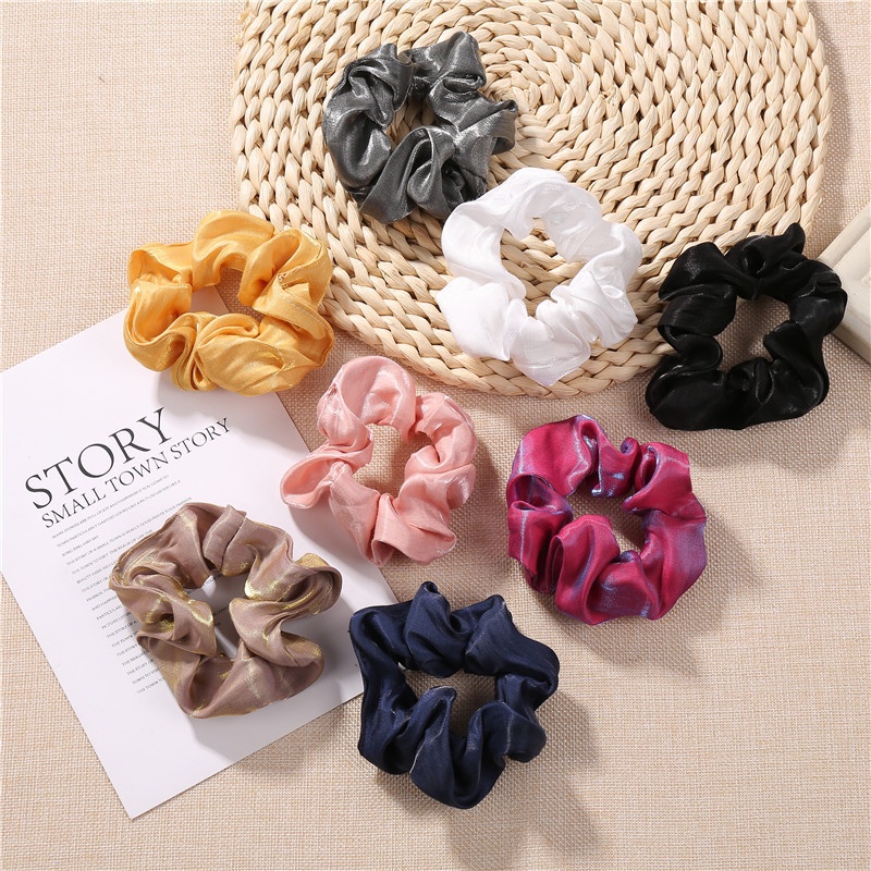 【พร้อมส่ง】ยางรัดผม ลายสก๊อต ขนาดใหญ่ สไตล์เกาหลี เรียบง่าย แฟชั่น สําหรับผู้หญิง