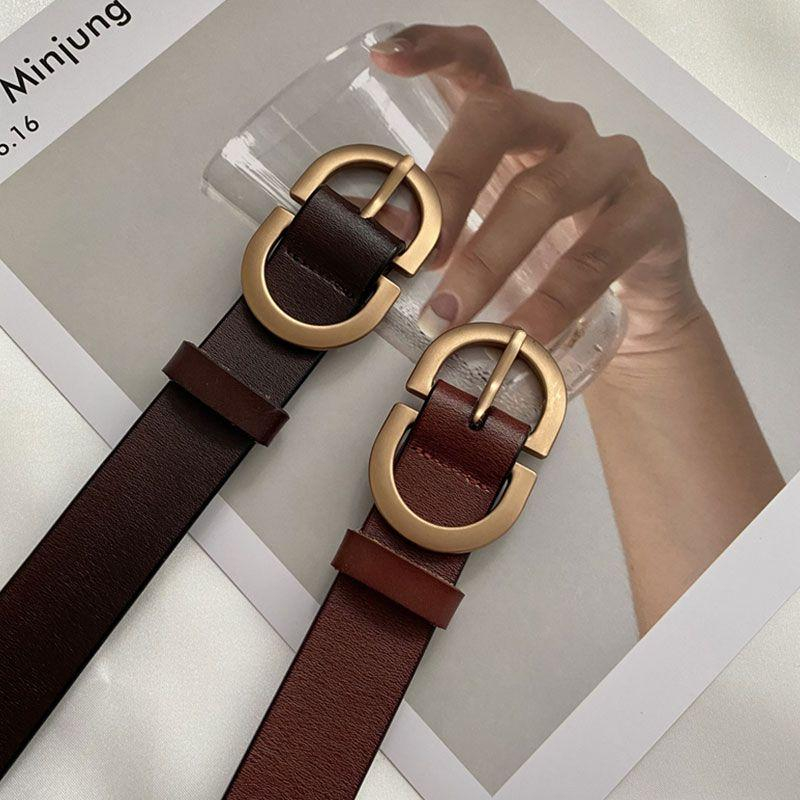 【พร้อมส่ง】เข็มขัดผู้หญิง/เข็มขัดแฟชั่น/เข็มขัดลำลอง 【ความกว้าง:2.5-3.5cm】-14