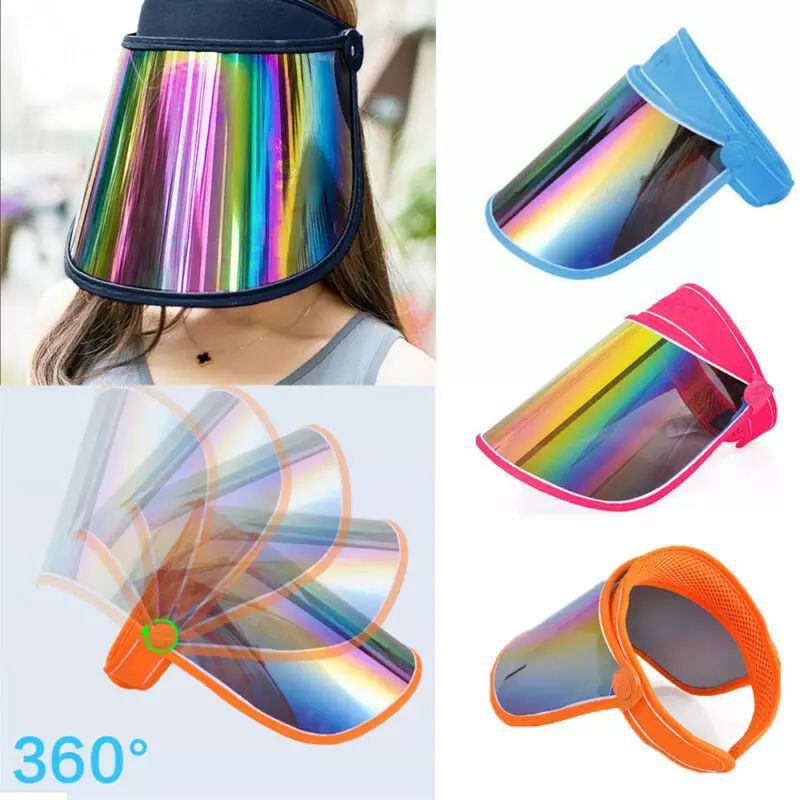 ️SUN RKT หน้ากากป้องกันใบหน้า Face shield ป้องกัน UV หมวกป้องกันใบหน้าสำหรับกลางแจ้ง