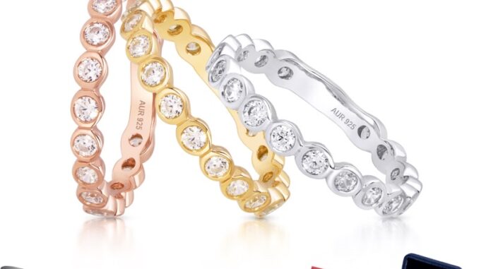 [แถมฟรีกล่องจิวเวอร์รี่] แหวนเพชรเงินแท้ชุบเคลือบทองคำขาว ✨ [ Darin ] Allure Jewelry