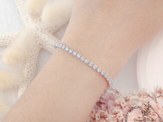 สร้อยข้อมือเพชร เพชรสวิส CZ เพชรวิ้ง เล่นไฟ น้ำสวยเว่อร์ เหมือนเพชรแท้ พร้อมส่ง