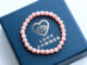 LUCY SUMMER กำไลข้อมือหินแท้  Rhodochrosite 5 mm - โรโดโครไซต์ สีขมพูอ่อนหวาน ขนาด 5 มม (กำไลหินแท้ รับประกันหินแท้)