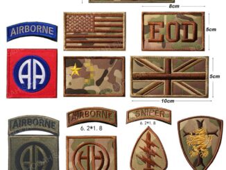 U.S. ARMY Patch EOD Unit SNIPER  Patch AIRBORNE Tactical Emblem UK USA flag Military Badges Appliques Armband Stickers CP