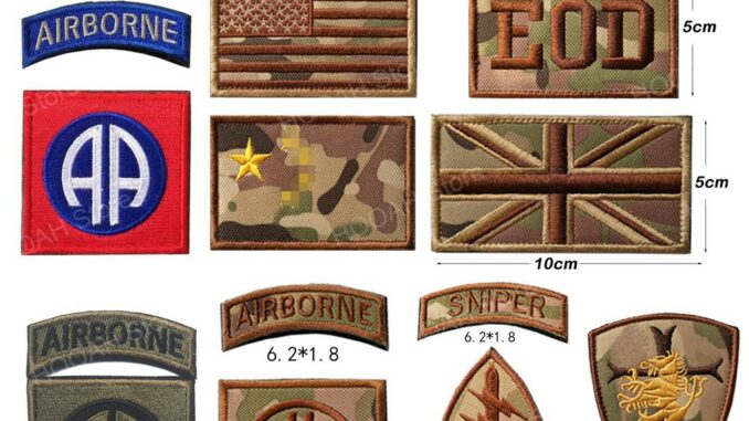 U.S. ARMY Patch EOD Unit SNIPER  Patch AIRBORNE Tactical Emblem UK USA flag Military Badges Appliques Armband Stickers CP