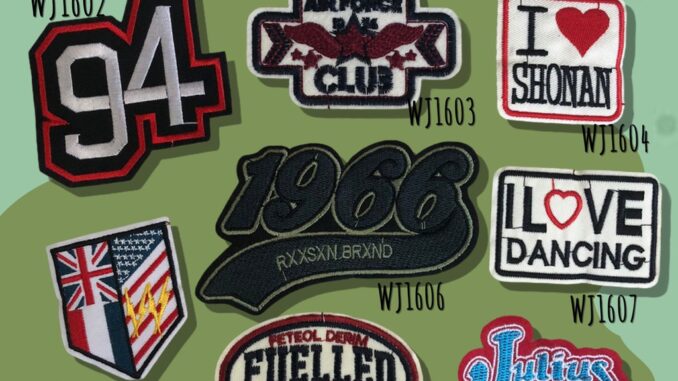 DIY Iron on Patches Embroidery ตัวรีดติดเสื้อ  อาร์ม เย็บติด หมวก กระเป๋า รองเท้า ปะเสื้อผ้า งานปัก อุปกรณ์งานฝีมือ