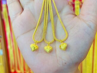 ผ่อน 0% สูงสุด 10 เดือน สร้อยคทองคำแท้ 1 สลึง ลายเบนซ์้อยหัวใจ ทองคำแท้ 96.5%(3.8กรัม) เต็ม ราคาโดนใจ