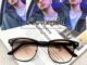 Optical Plus แว่นสายตาสั้น Glasses เลนส์สีชากันแดด แว่นตากันแดด กรอบแว่นสายตาพร้อมเลนส์สายตา 754