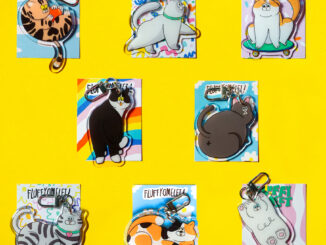 FLUFFY OMELET KEYCHAIN/BROOCH/PHONE GRIP (เลือกลาย9)