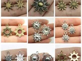 CHARMS จี้รูปดวงอาทิตย์สําหรับทําเครื่องประดับแฮนด์เมด Diy .