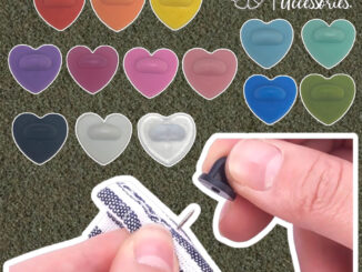 ʕ •ᴥ•ʔ ✿ พร้อมส่ง : แป้นหลังเข็มกลัดแบบยางรูปหัวใจ | Heart Rubber Clutch Brooch / Pin Buckle Button Clasps.