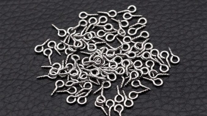 san* Mini Screw Eye Pin Peg Jewelry Small Screw Eye Pins