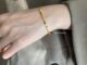 สร้อยข้อมือ กําไลข้อมือ ชุบทอง 14K แบบเปิด วางซ้อนกันได้