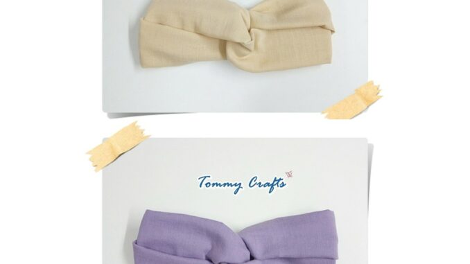 ผ้าคาดผมแบบไขว้ผ้าฝ้ายสาลูสองชั้น สีพื้น ม่วง / เหลืองไข่ไก่ Turban twist Headbands ผ้าคาดผมแบบไขว้ผ้าฝ้ายสาลูสองชั้น สีพื้น ม่วง / เหลืองไข่ไก่ Turban twist Headbands