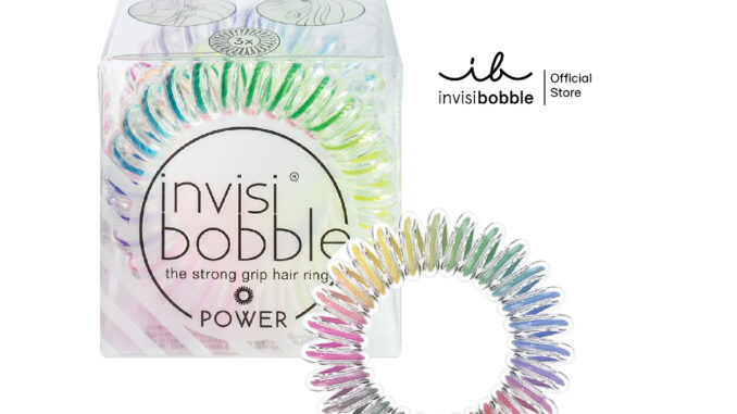 invisibobble ยางรัดผม  รุ่น power สี magic rainbow (1 กล่องบรรจุ 3 เส้น)