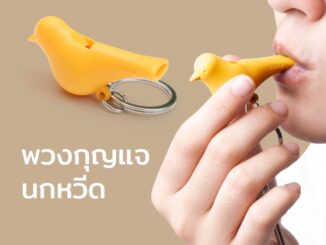พวงกุญแจ นกหวีด ในตัว เสียงดัง  - Qualy Sparrow Key only