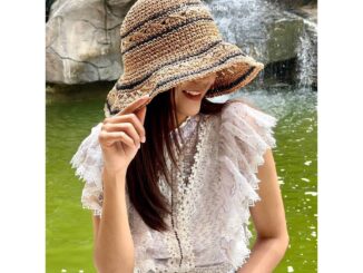 หมวกสาน [รุ่นS032] หมวกถักแฮนด์เมดผู้หญิงปีกกว้าง ใส่เที่ยว สินค้าพร้อมส่งจากไทย