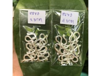 ตะขอเงินแท้ (ขนาดเท่าของเดิมหลวงพ่อรวย)