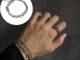 สร้อยข้อมือไทเทเนียมสไตล์ฮิปฮอป สําหรับผู้ชายและผู้หญิง