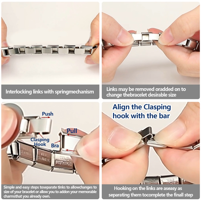 โมดูลสร้อยข้อมือ เครื่องประดับแฟชั่น สไตล์เรโทร Diy