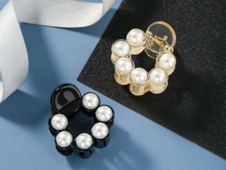 กิ๊บหนีบผมทรงกลมประดับมุกพร้อมส่ง​ 2​ สี