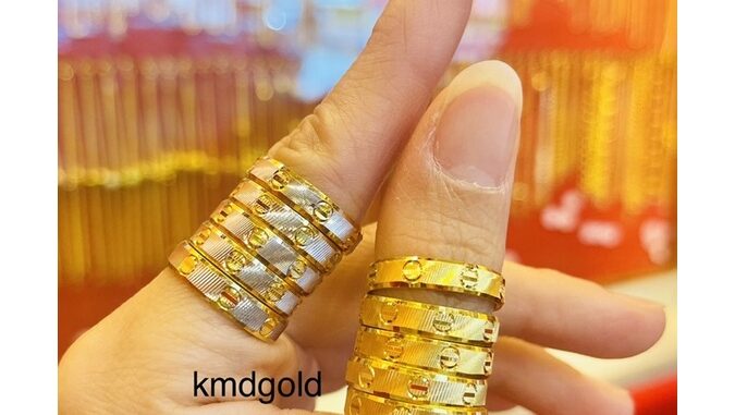 KMDGold แหวนทองแท้96.5% 1สลึง สินค้าขายได้จำนำได้ พร้อมใบรับประกันสินค้า แจ้งไซส์ทางแชทค่ะ