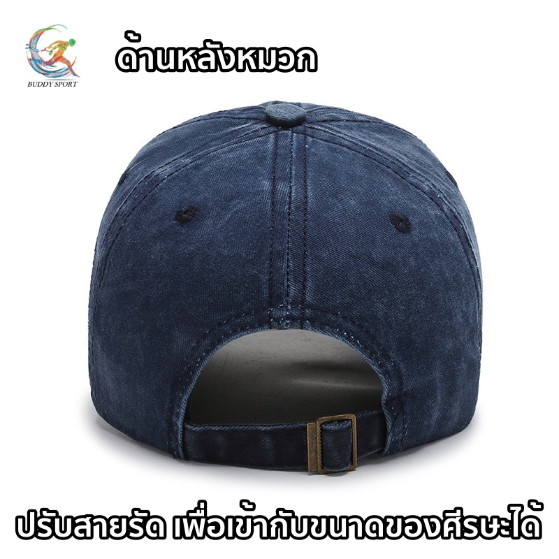 05C4 หมวกแก๊ปเบสบอลปีกโค้ง N Y สียีนส์ classic สวยหรู