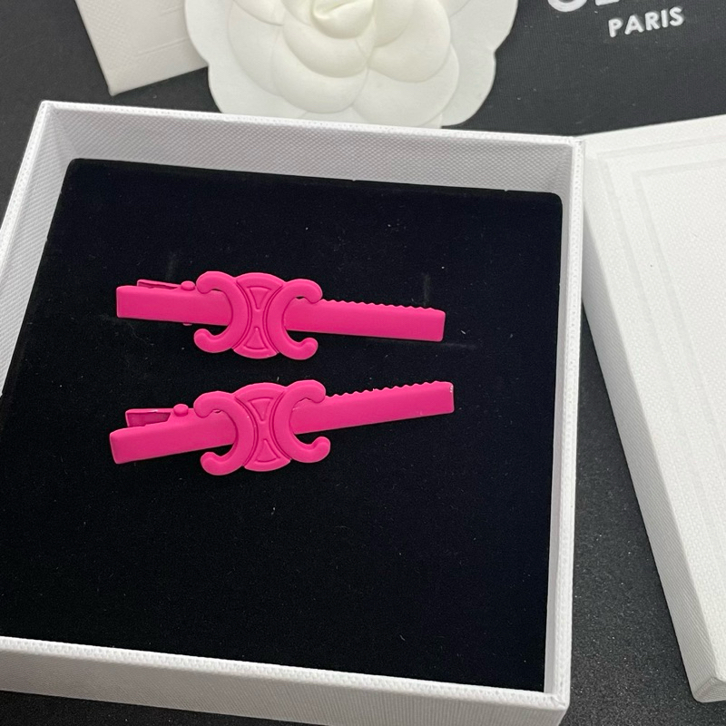 [ 1 คู่ ] กิ๊บหนีบผม สีสันสดใส งานติดโลโก้ CL HAIR CLIP งานแฟชั่นเก๋ ไว้ประดับผม น่ารักมากค่ะ