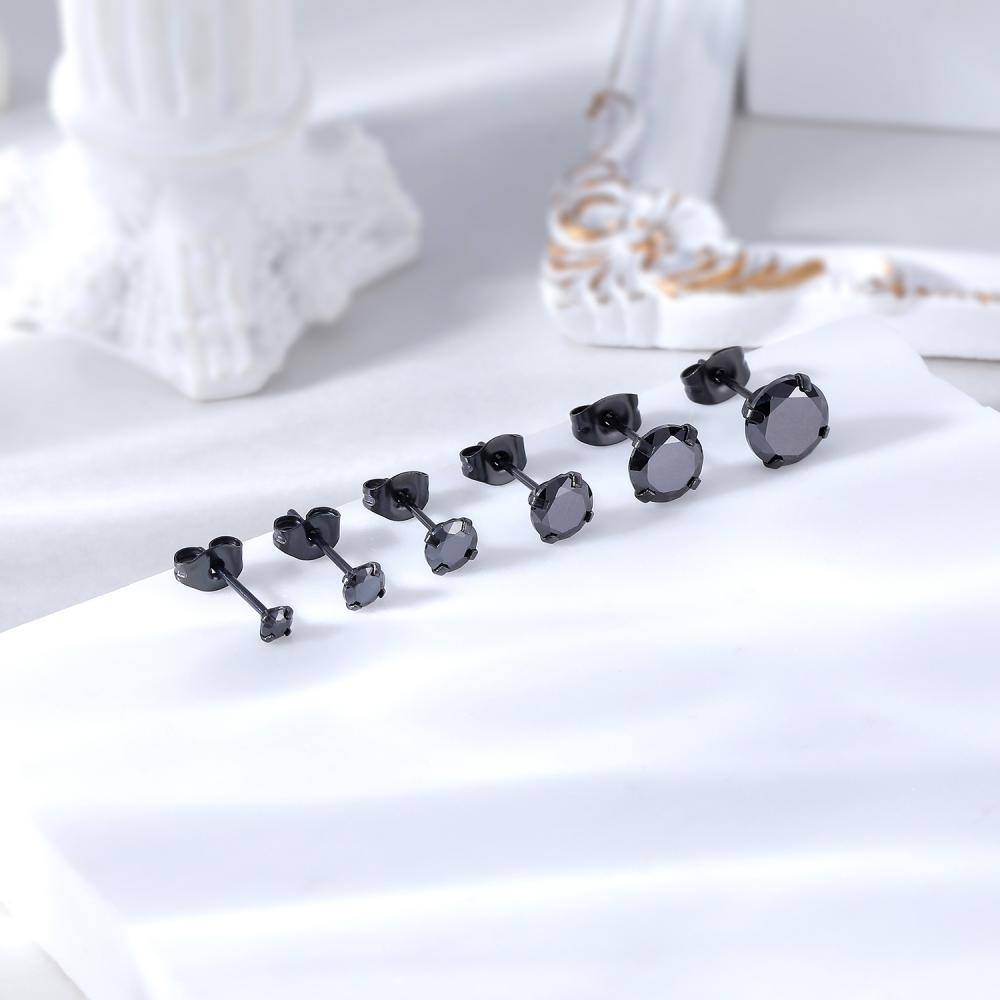 1 ชิ้น 3/4/5/6/7/8 มม. สี คริสตัล ต่างหูสตั๊ด สเตนเลส กระดูกอ่อน ต่างหู Tragus Conch Helix เจาะ ต่างหูสตั๊ด