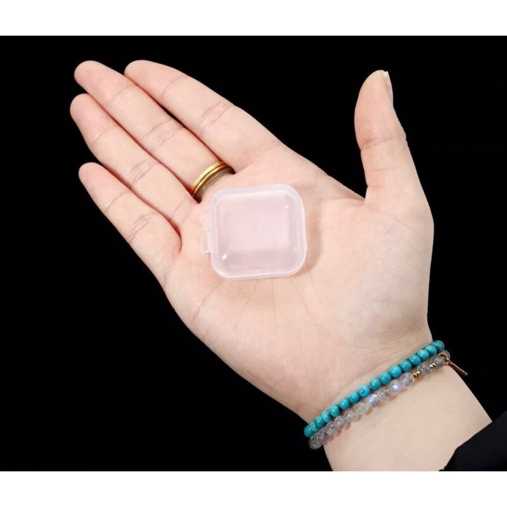 (1ตลับ) กล่องใส่จิว กล่องใส่อะไหล่ ตลับเก็บของ กล่องจิ๋ว 3.5*3.5 cm.