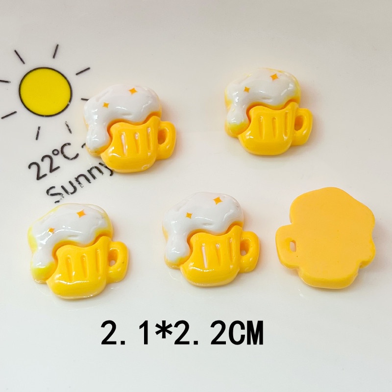 [2 #] Jibbitz Crocs ของเล่นไม้เสียบบาร์บีคิว ไส้กรอก ผัก ดอกบัว เห็ด เบียร์ อาหาร ครีม เหงือก เรซิ่น DIY QP