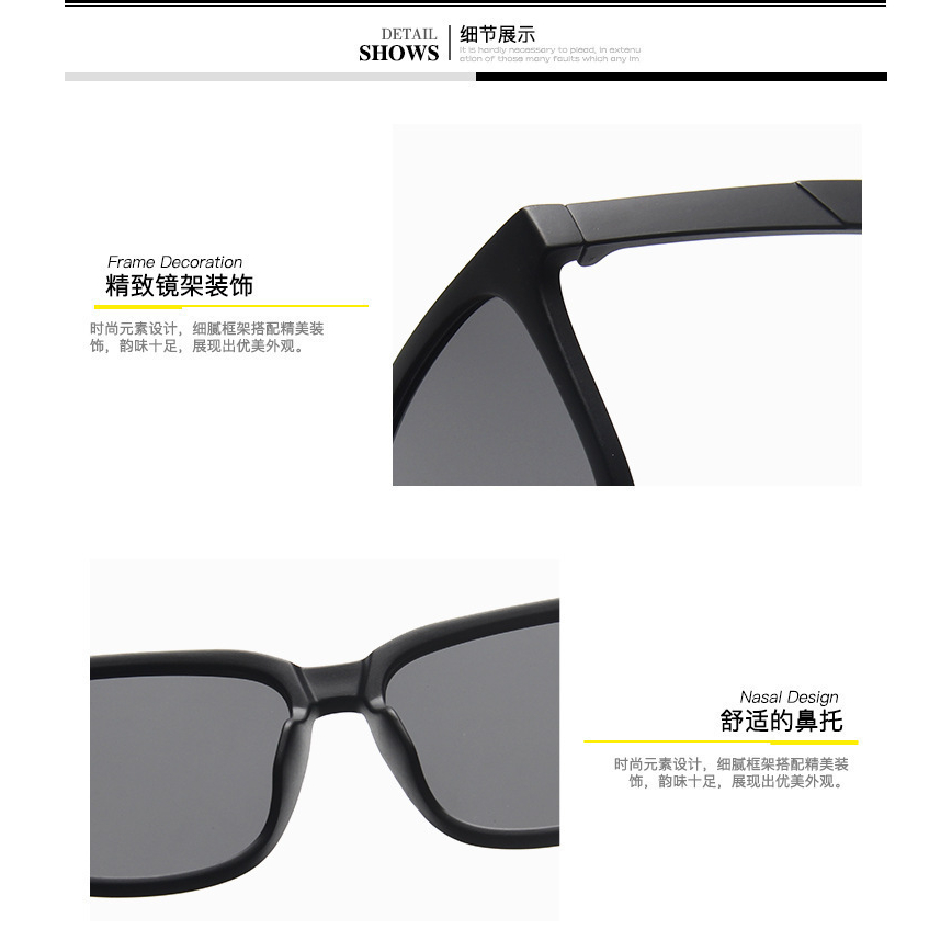 2022 แว่นตากันแดด Polarized แว่นตากันแดด ผู้ชาย ป้องกันรังสียูวีแว่นตาแฟชั่นสําหรับผู้ชาย
