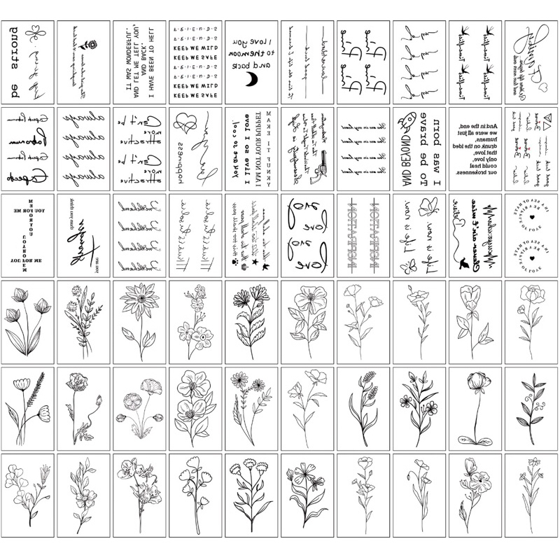 2/2 tattoo minimal Eng พร้อมส่ง