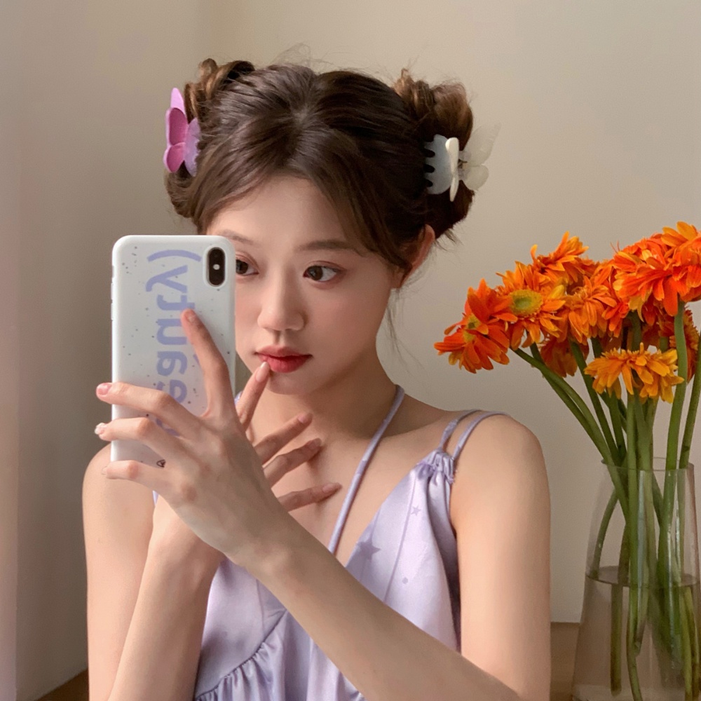 A HELLO GIRL กิ๊บติดผม รูปผีเสื้อ และฉลาม สําหรับผู้หญิง
