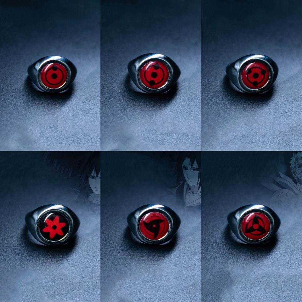 Ahour แหวน ลายการ์ตูนอนิเมะนารูโตะ Uchiha Itachi ของขวัญ สําหรับผู้ชาย และผู้หญิง DIY