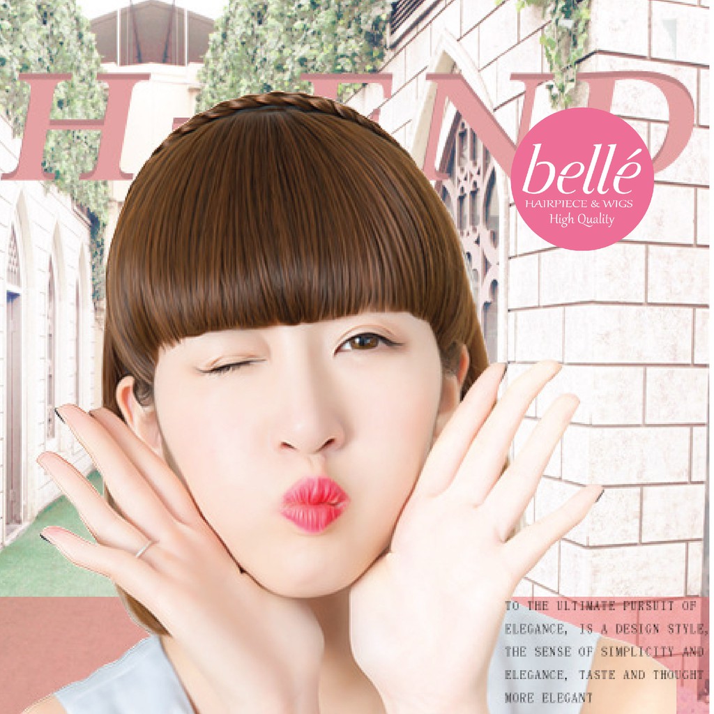 BELLE แฮร์พีช หน้าม้า ที่คาดผม เปีย แบบหนา สวยๆ สไตล์เกาหลี  (พร้อมส่ง)