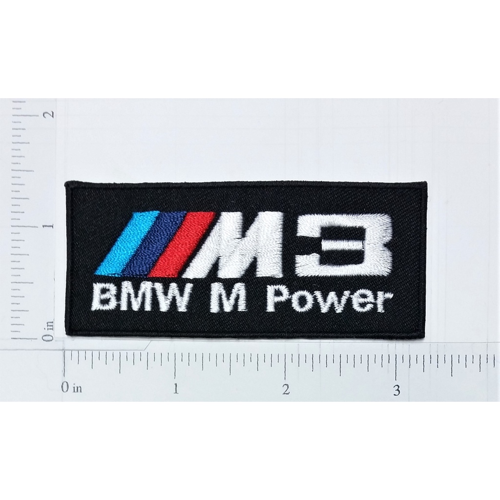 BMW Logo บีเอ็มดับบิว โลโก้ ตัวรีดติดเสื้อ เย็บติดเสื้อ อุปกรณ์ตกแต่งกาย