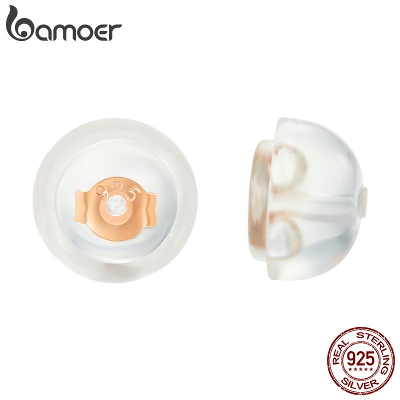 Bamoer ที่อุดหูซิลิโคน เงิน 925 EF001