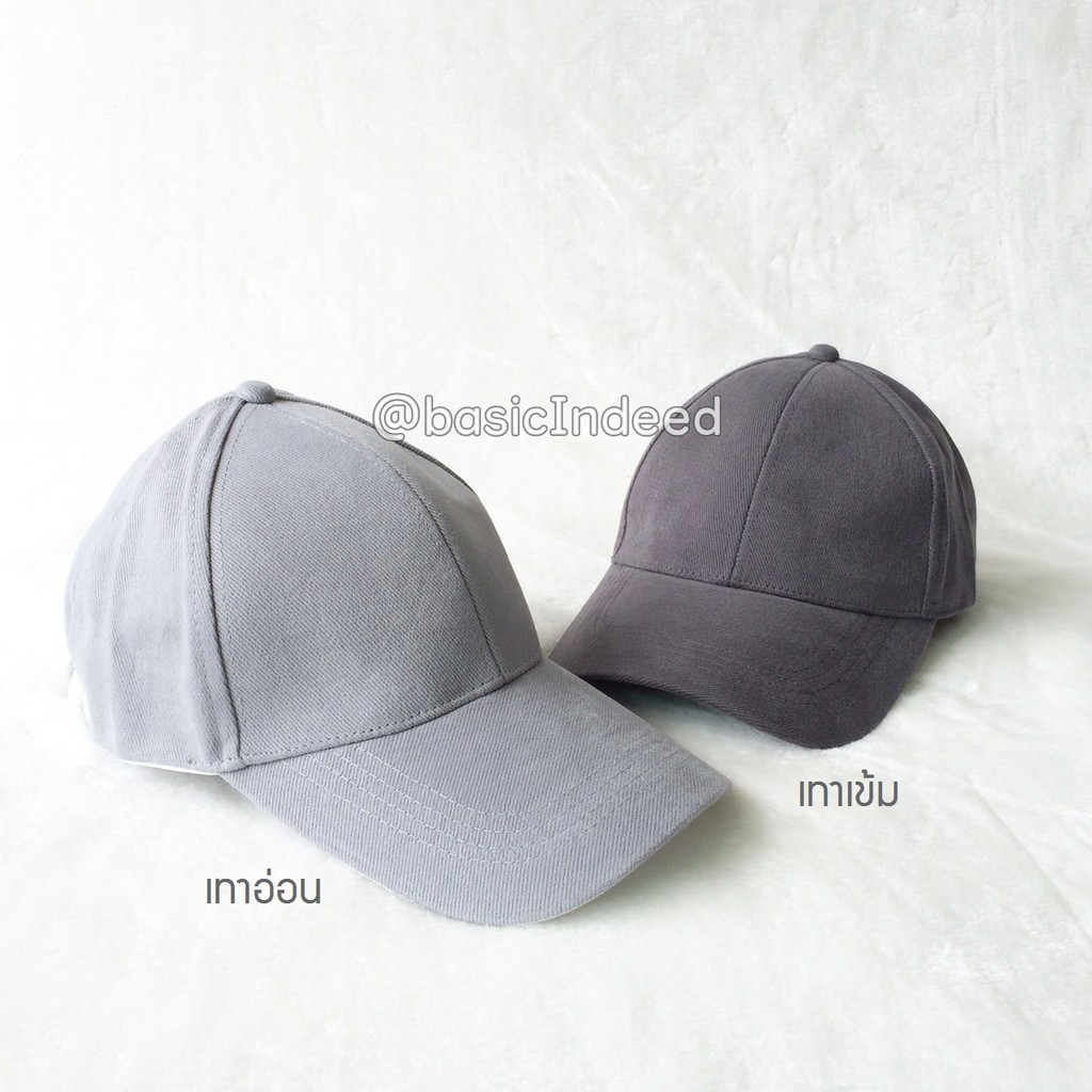Basic Indeed หมวกแก๊ป หมวกเปล่า ทรงสวย กว่า 30 สี ออกใบกำกับภาษีได้