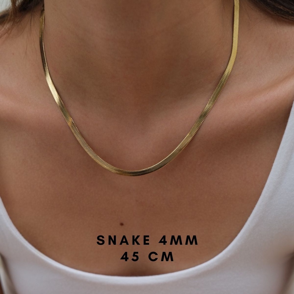 Bemet snake chain 4mm Gold/Silver