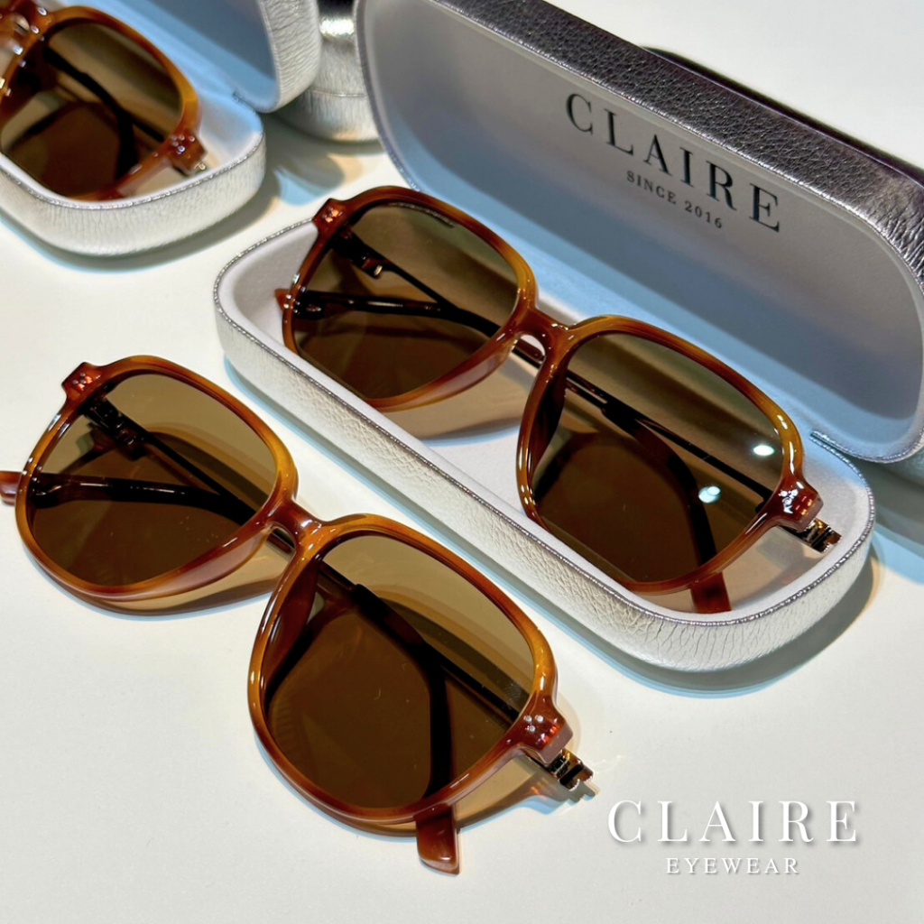 CLAIRE : (CF) แว่นกันแดด รุ่น Caffé แว่นกันแดด แว่นขับรถ