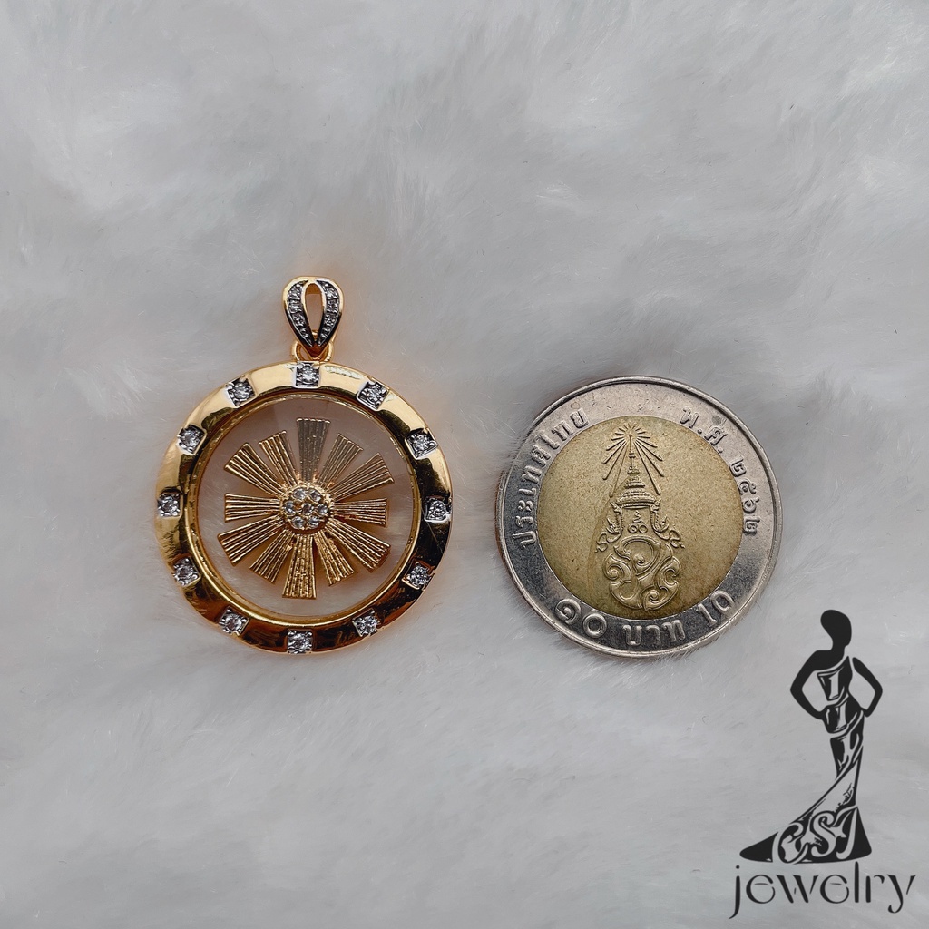 CSJ Jewelry จี้กังหันน้ำชอบกังหันหมุนได้ โชคดี