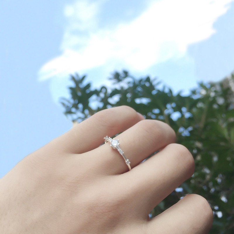 Cincin แหวนแฟชั่น สีโรสโกลด์และเงิน สําหรับผู้หญิง