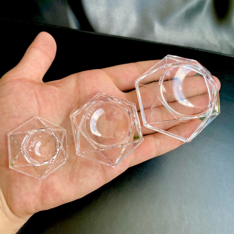 Clear Acrylic Sphere Stand (ฐานอคริลิคใส สำหรับวางหินทรงกลม)
