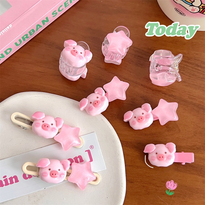 Cute 099 กิ๊บติดผม กิ๊บหนีบผมหมูชม Piggy