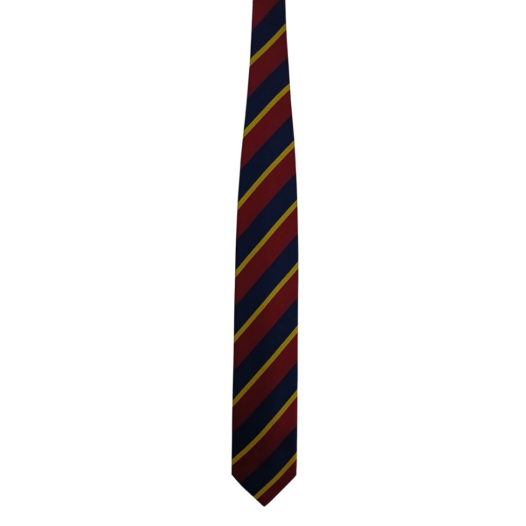 DAPPER เนคไท 7.5 cm Striped Jacquard Tie สีแดง/กรมท่า (TIR1/791RJ)