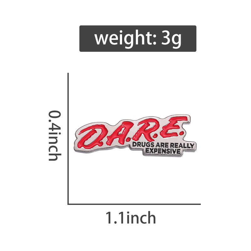 Dare เข็มกลัด รูปยาเสพติดตลก ราคาถูก สําหรับเป็นของขวัญ